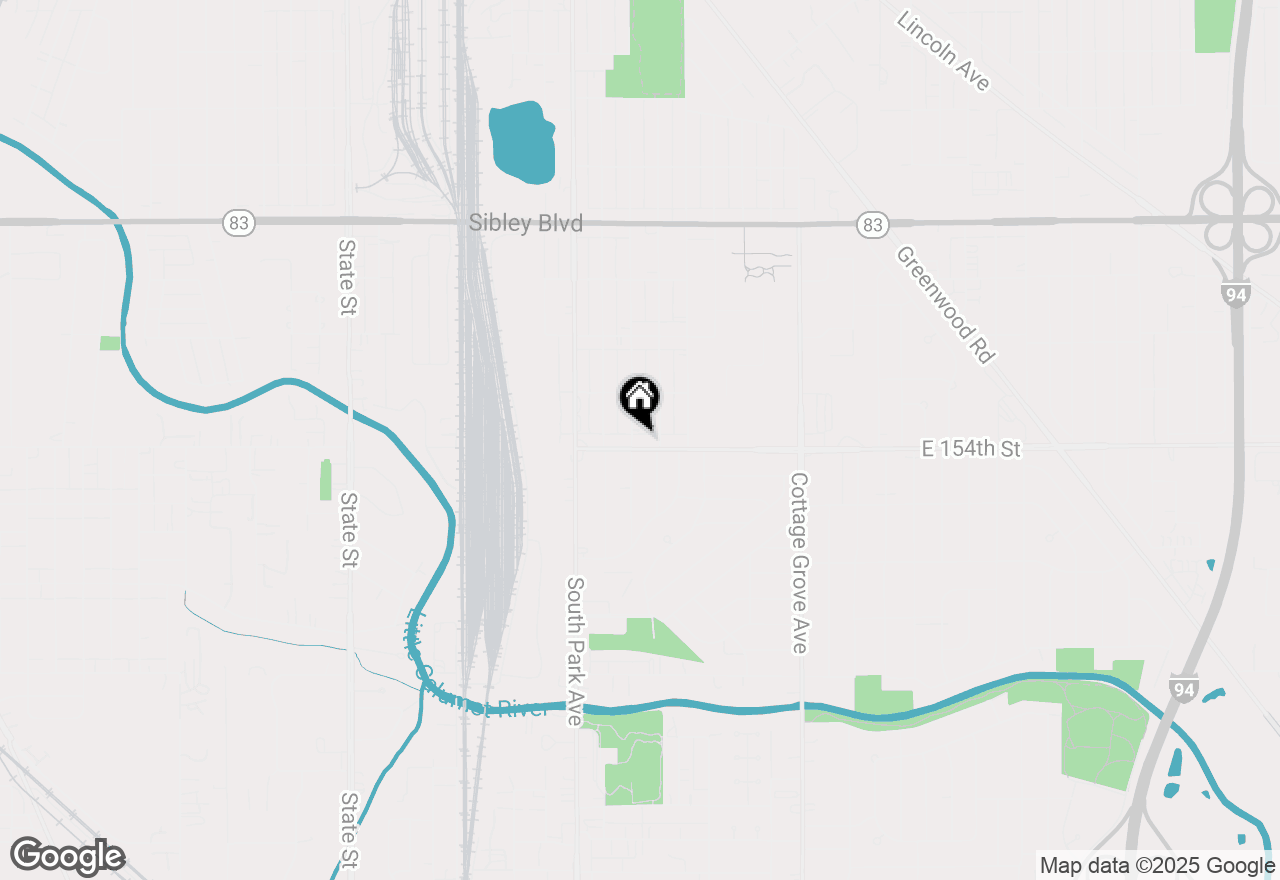 Map of 656 E 154th Street, Dolton, IL 60419