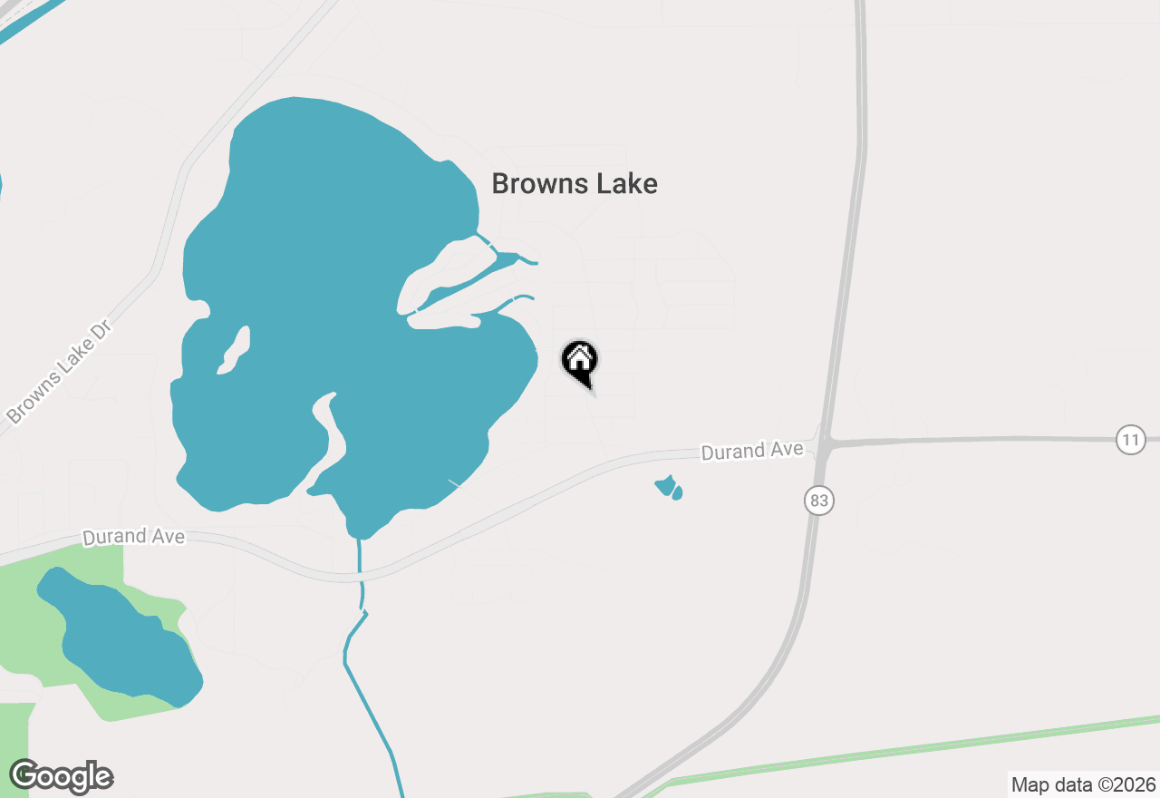 Map of 3404 Fischer Dr, Burlington, WI 53105