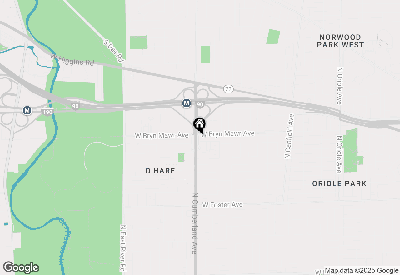 Map of 5555 N Cumberland Avenue #803, Chicago, IL 60656