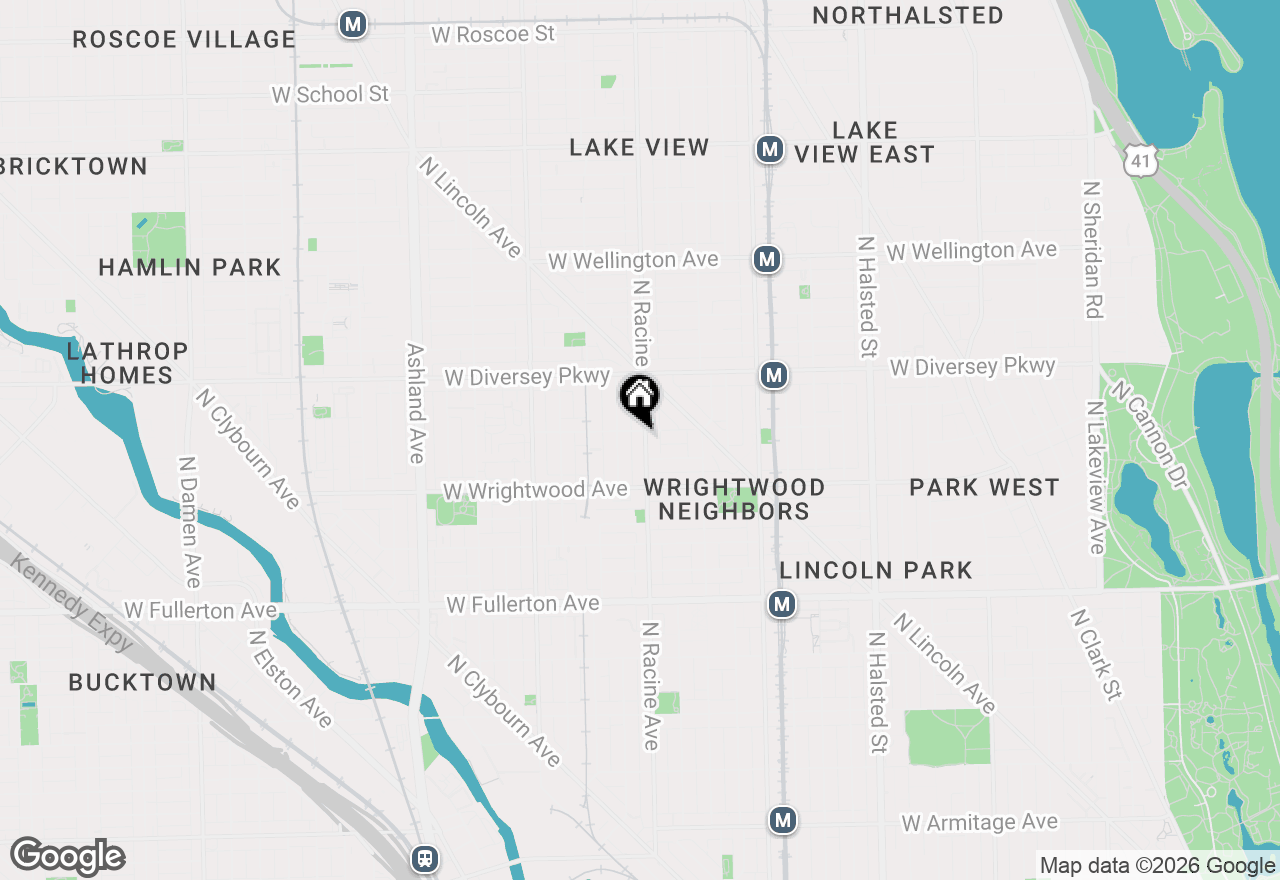 Map of 2652 N Racine Avenue #3, Chicago, IL 60614