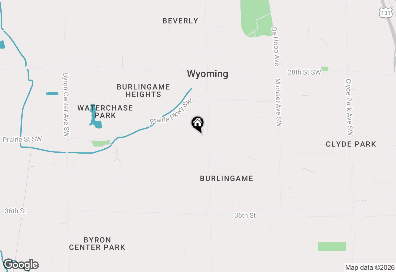 Map of 1642 Blanchard Street Sw, Wyoming, MI 49519