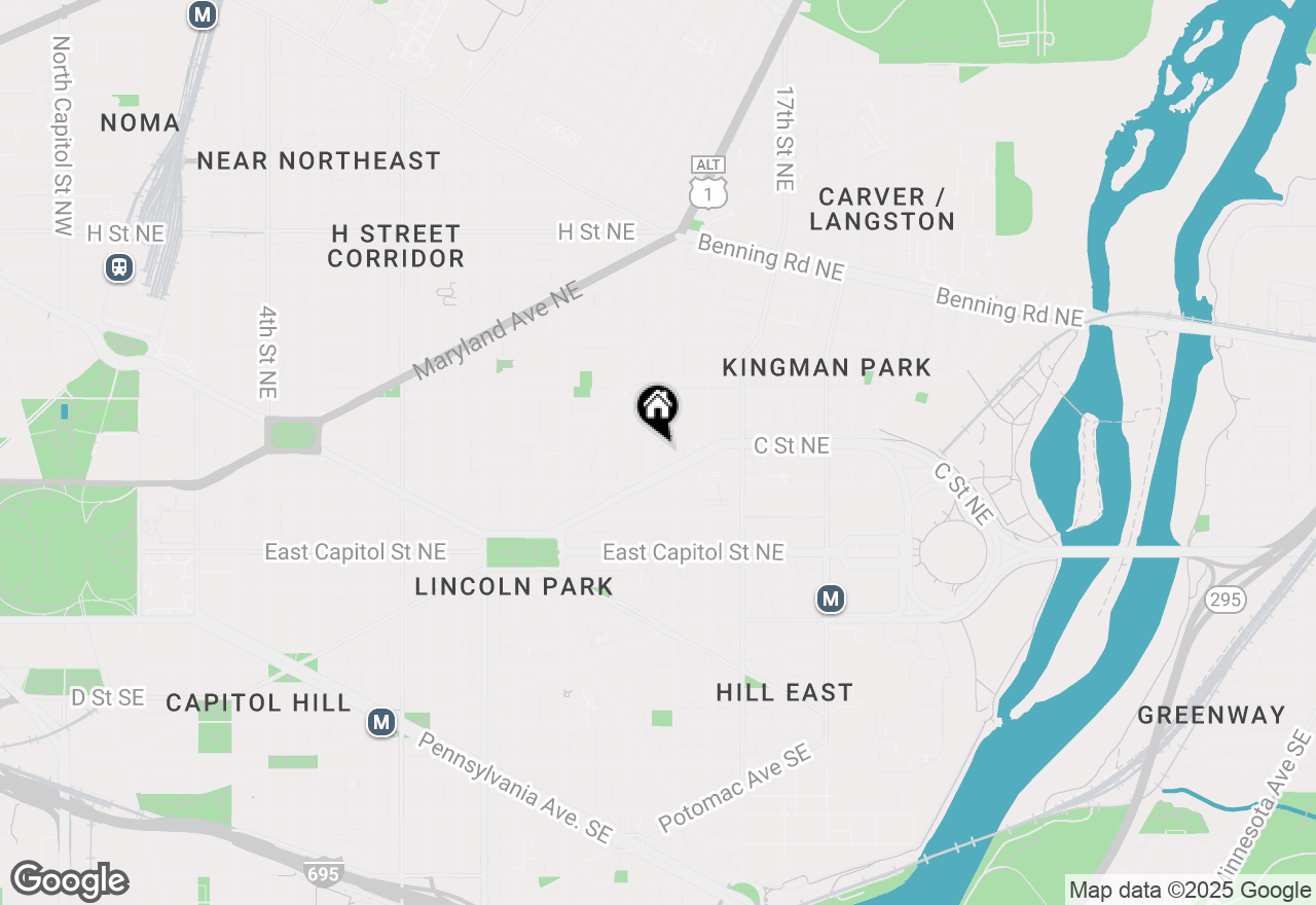 Map of 241 14th Place Ne, Washington, DC 20002