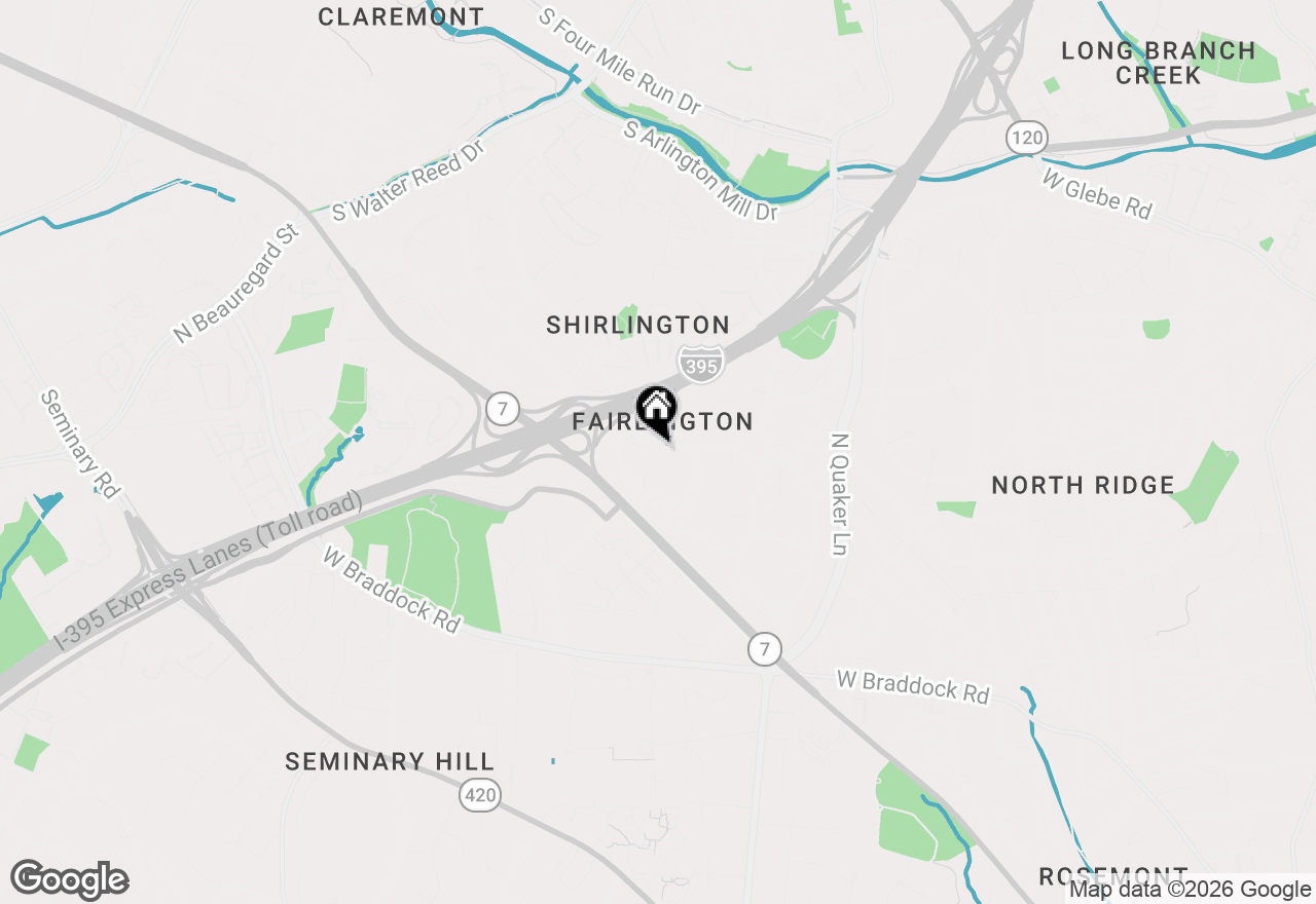 Map of 4656 34th Street S #B1, Arlington, VA 22206