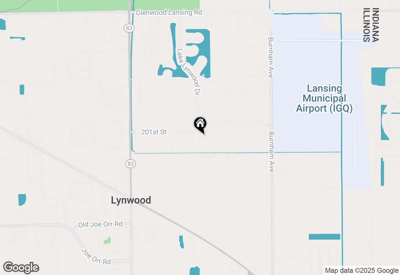 Map of 20113 Lake Lynwood Drive, Lynwood, IL 60411