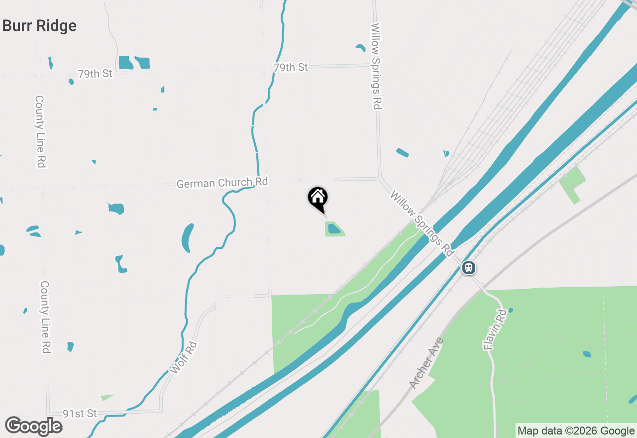 Map of 11008 84th Place, Willow Springs, IL 60480