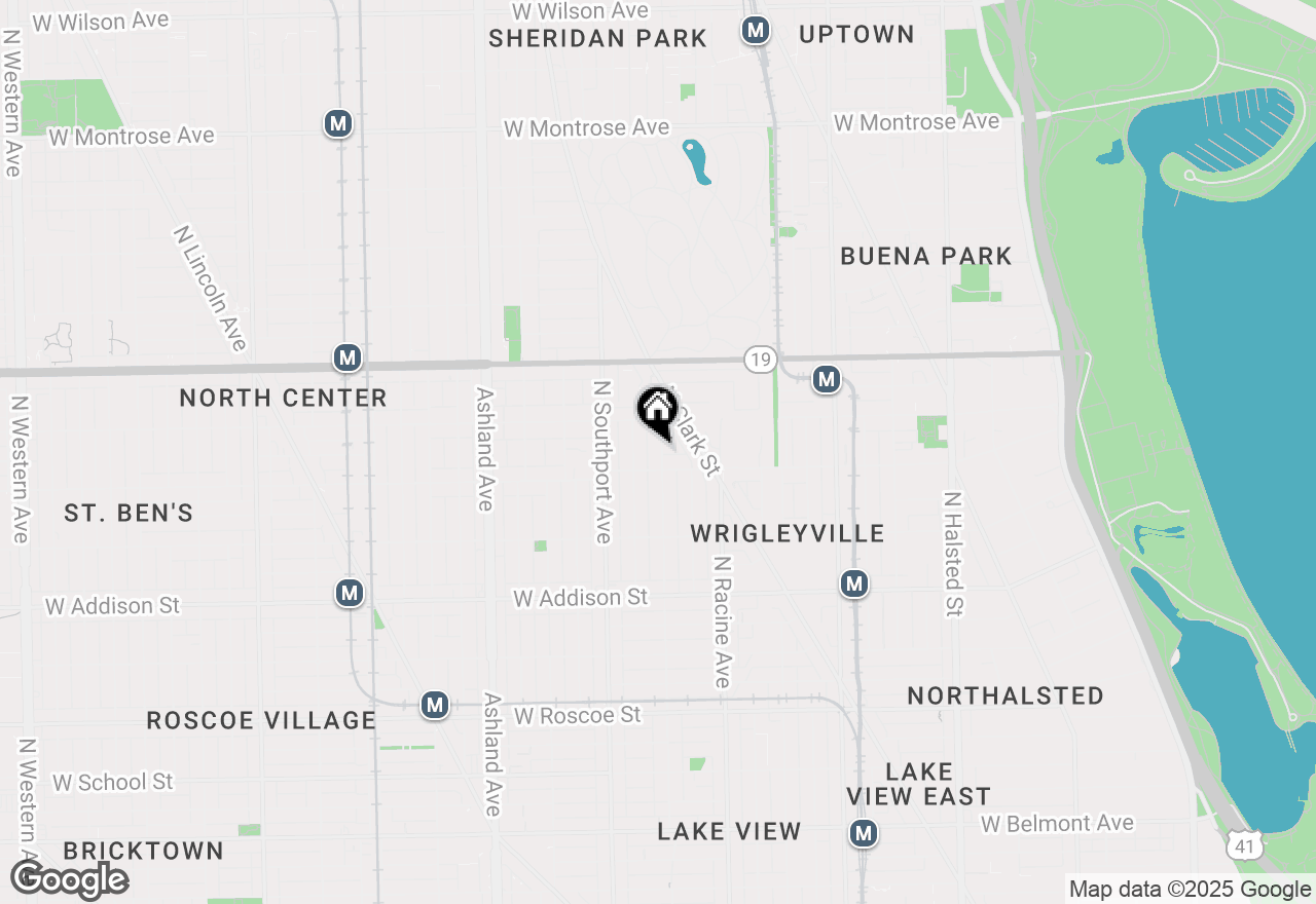 Map of 3816 N Lakewood Avenue, Chicago, IL 60613