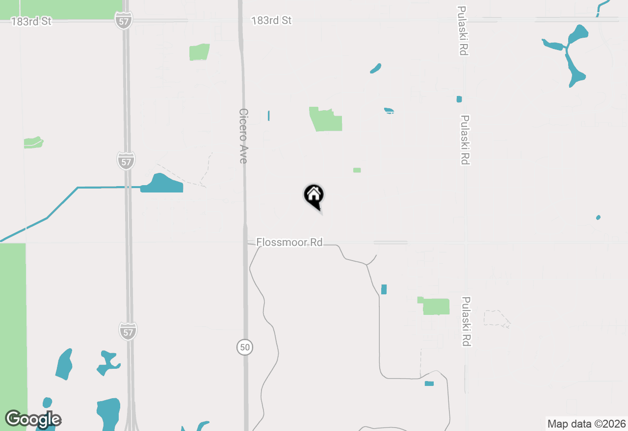 Map of 18960 John Avenue, Country Club Hills, IL 60478