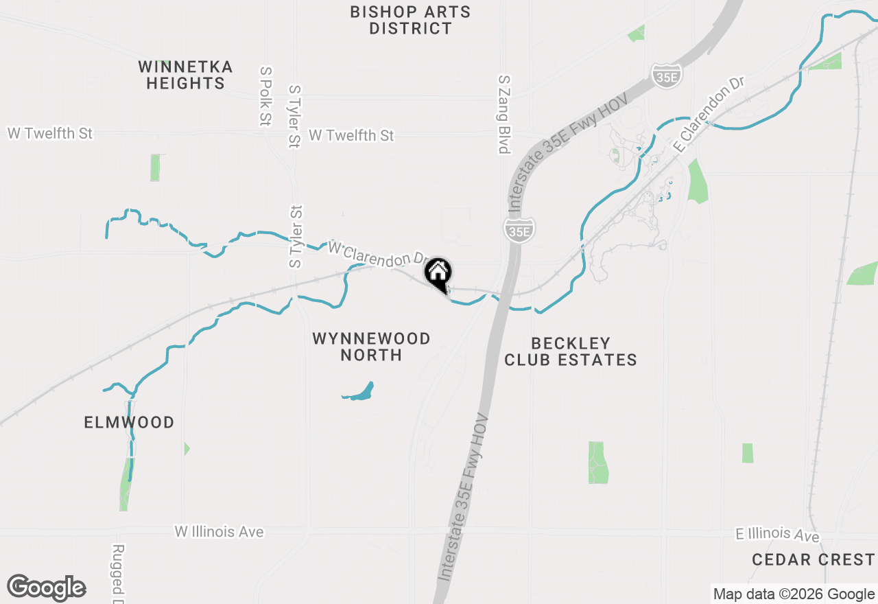 Map of 336 N Manus Drive, Dallas, TX 75224