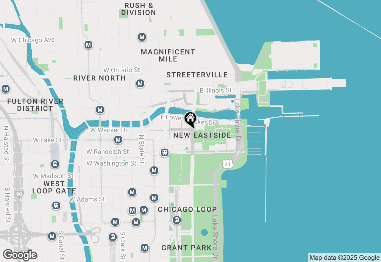 Map of 222 N Columbus Drive #306, Chicago, IL 60601