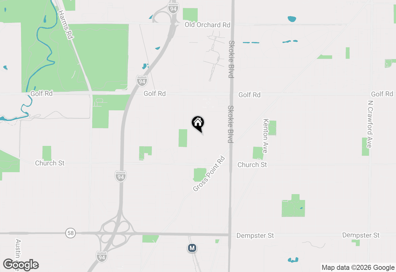 Map of 9337 Lavergne Avenue, Skokie, IL 60077