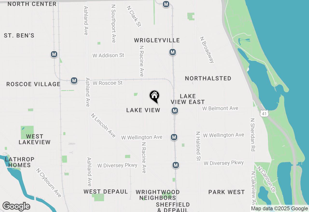 Map of 3214 N Seminary Avenue #2, Chicago, IL 60657