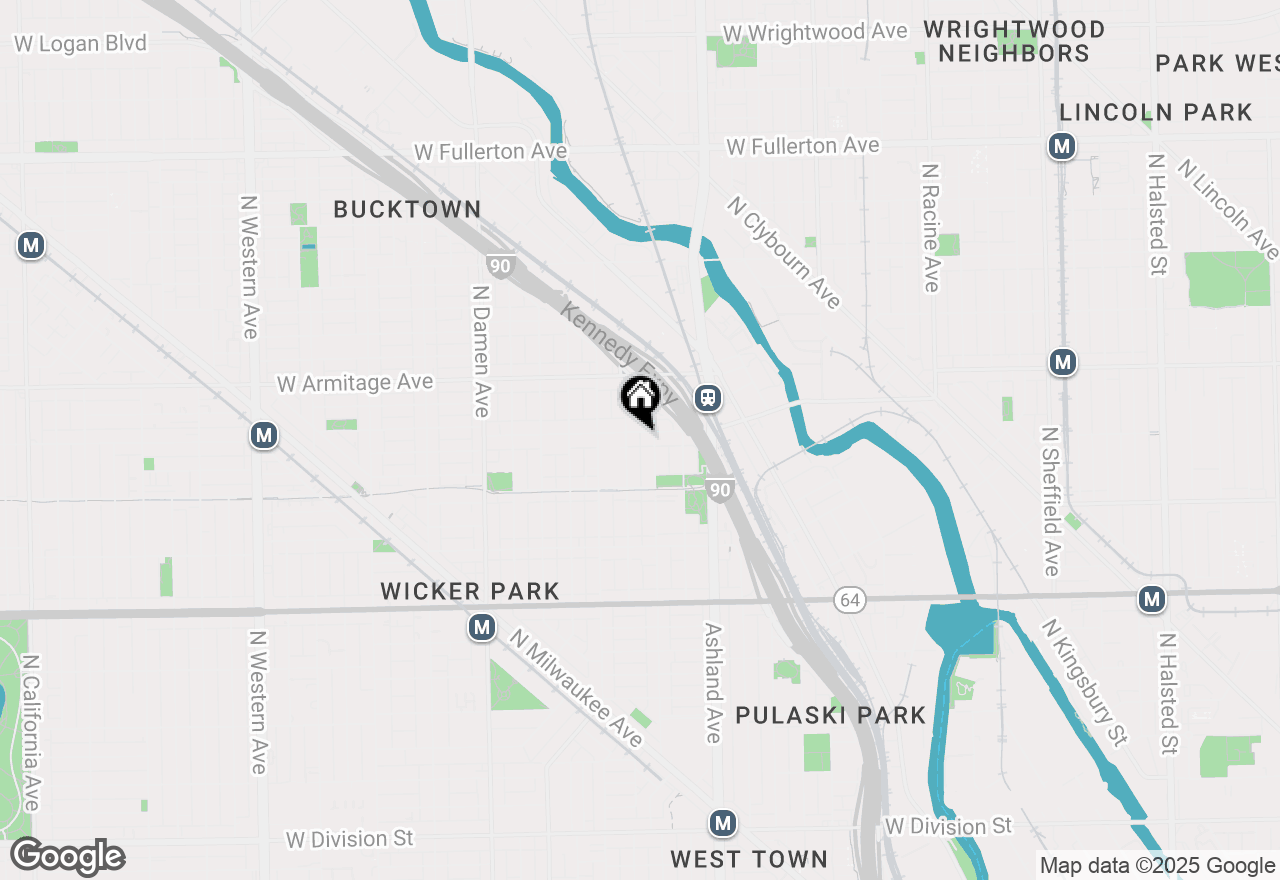 Map of 1849 N Hermitage Avenue #PH304, Chicago, IL 60622