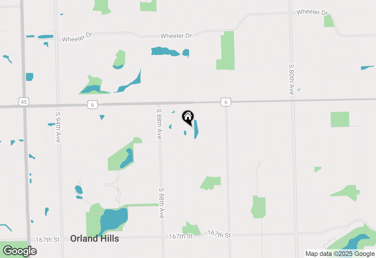 Map of 16060 Crystal Creek Drive #1A, Orland Park, IL 60462