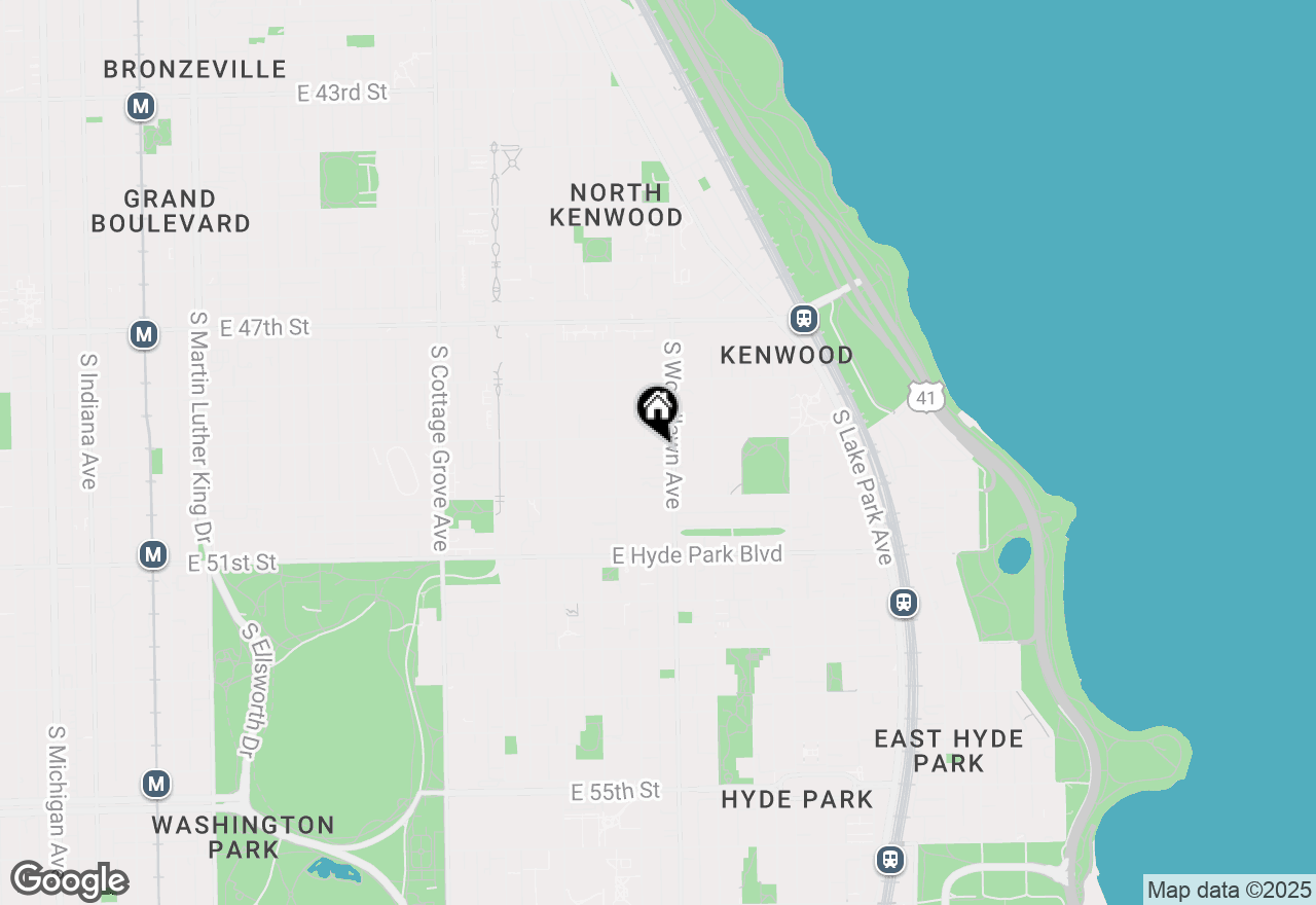 Map of 4912 S Woodlawn Avenue, Chicago, IL 60615