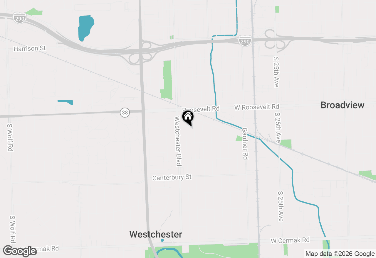 Map of 1307 Hull Avenue, Westchester, IL 60154