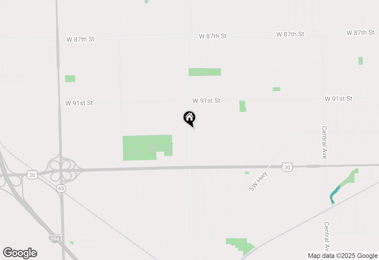 Map of 9259 Ridgeland Avenue, Oak Lawn, IL 60453