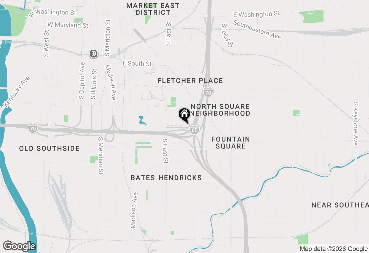 Map of 714 Buchanan Street #13, Indianapolis, IN 46203