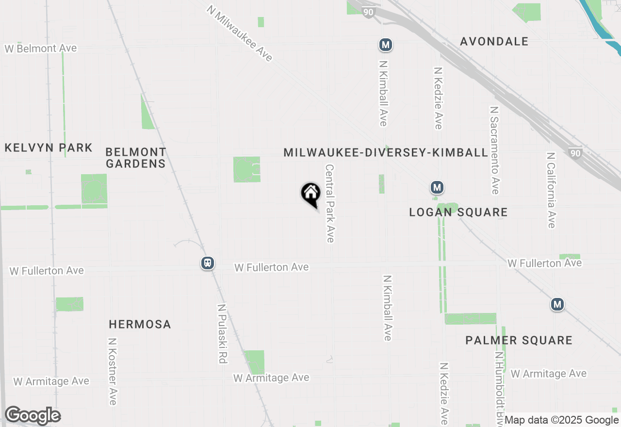 Map of 3645 W Wrightwood Avenue, Chicago, IL 60647