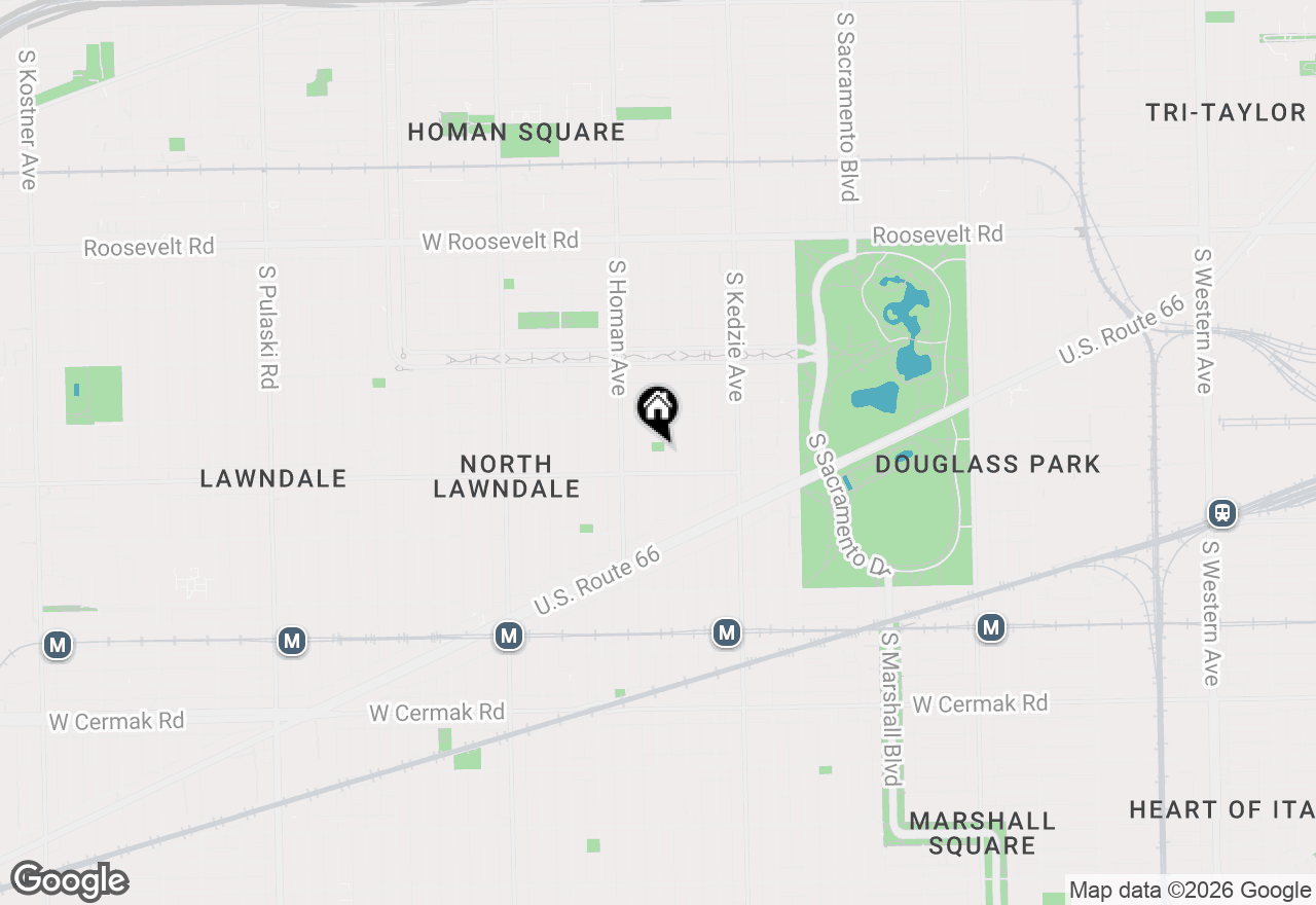 Map of 1539 S Christiana Avenue, Chicago, IL 60623