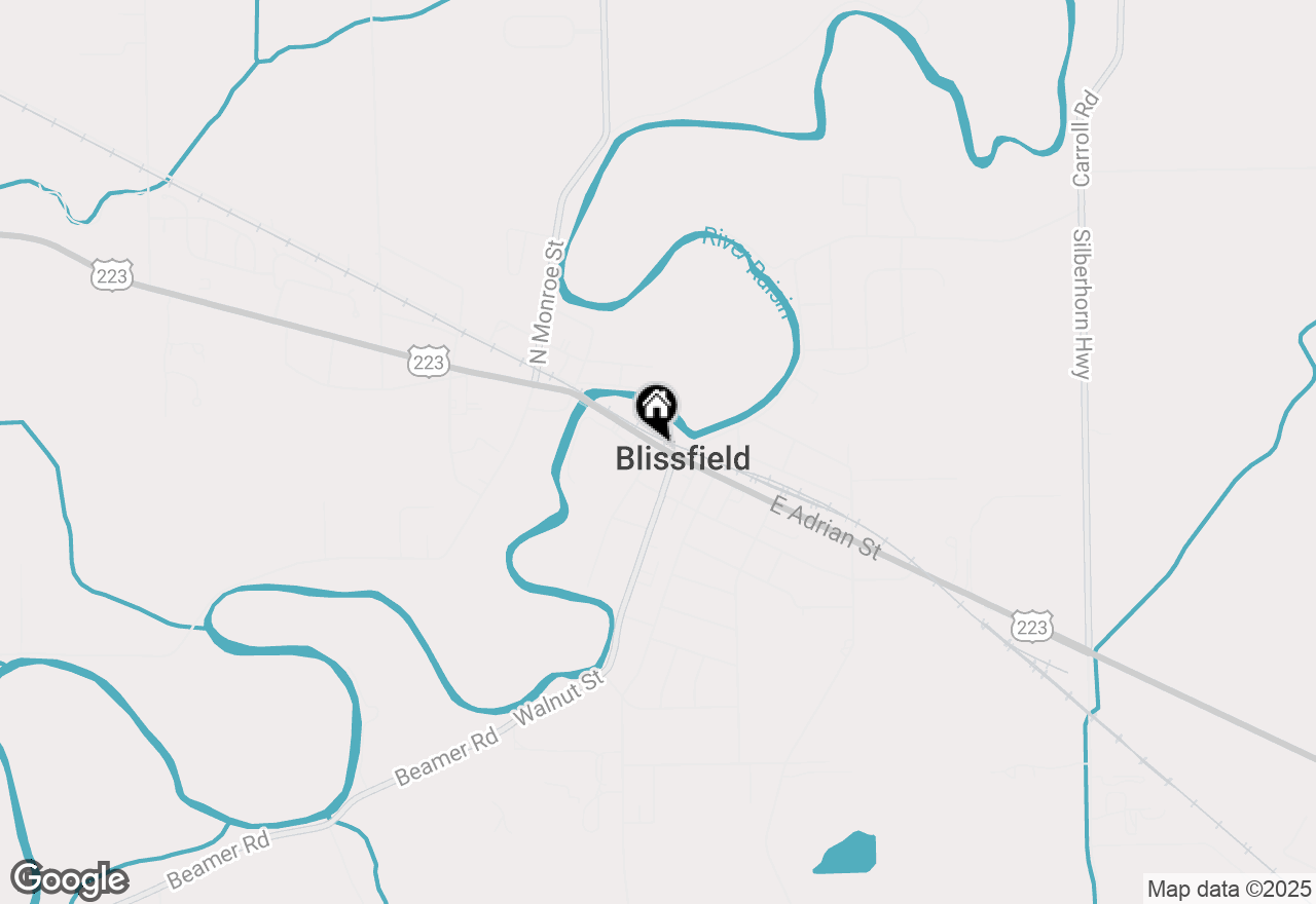 Map of 117 W Adrian Street, Blissfield, MI 49228