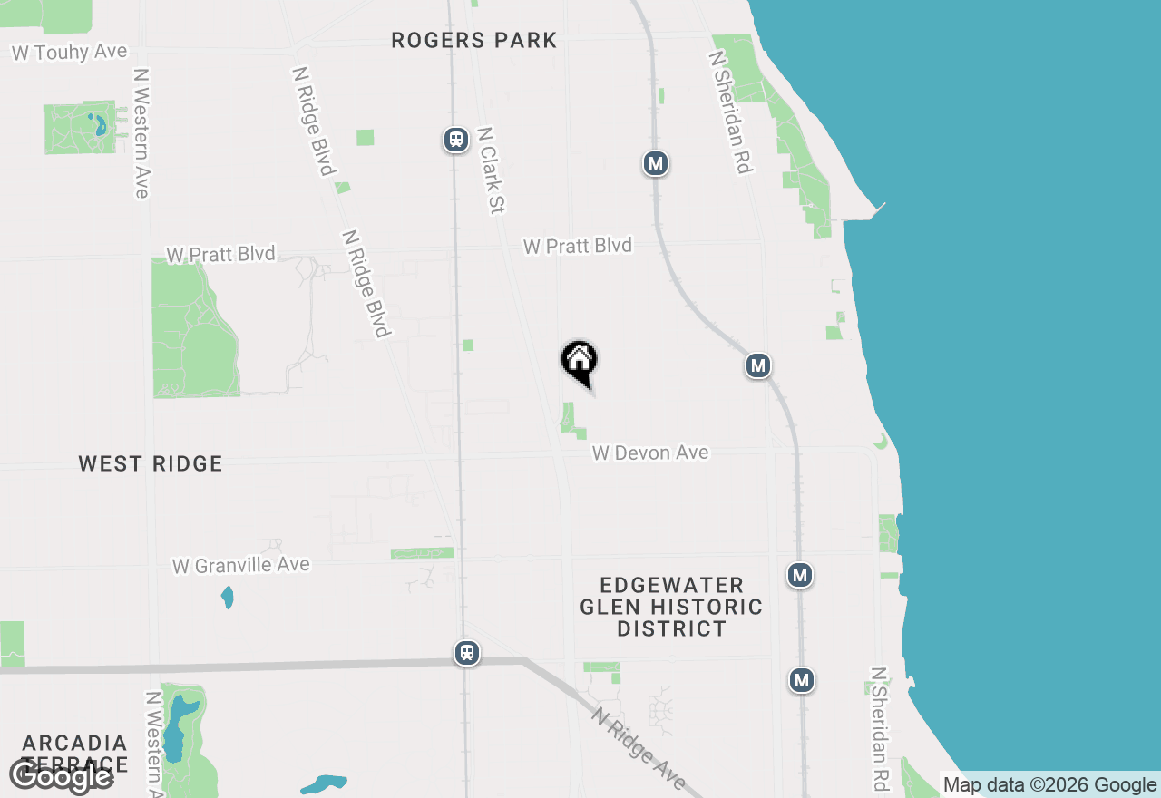 Map of 1546 W Arthur Avenue #2, Chicago, IL 60626