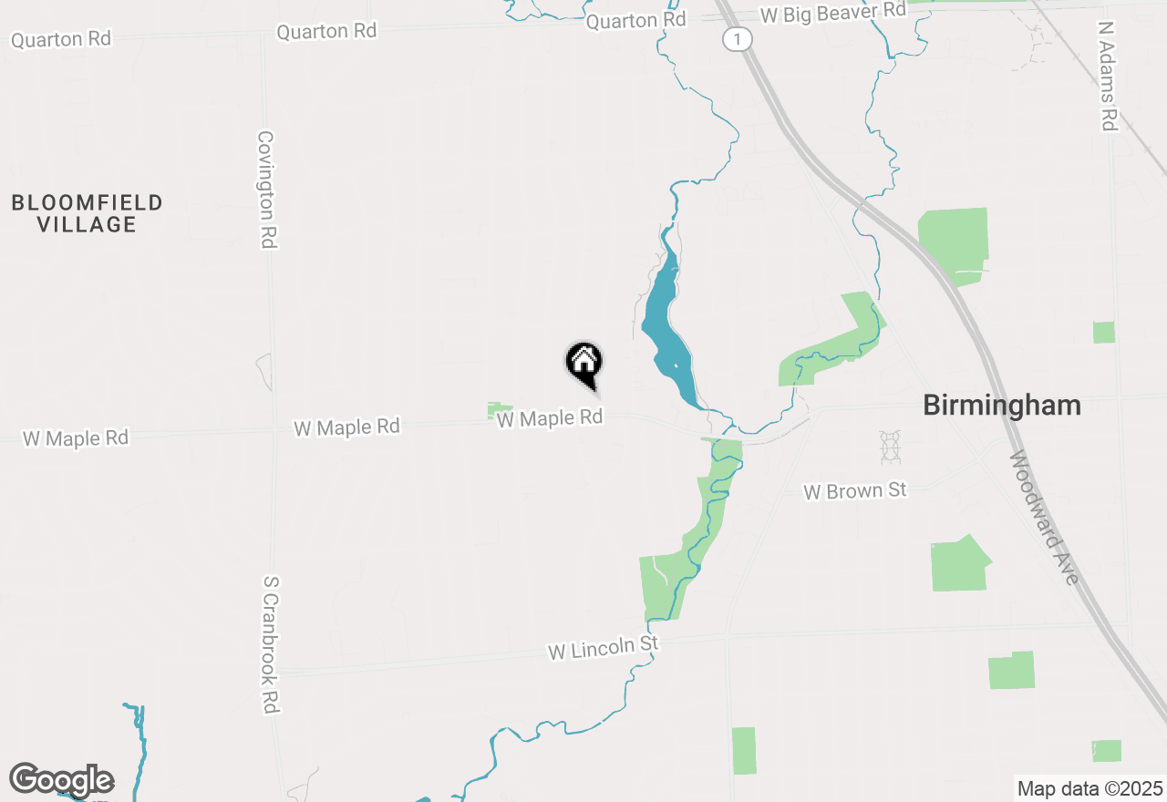 Map of 180 Pilgrim Avenue, Birmingham, MI 48009