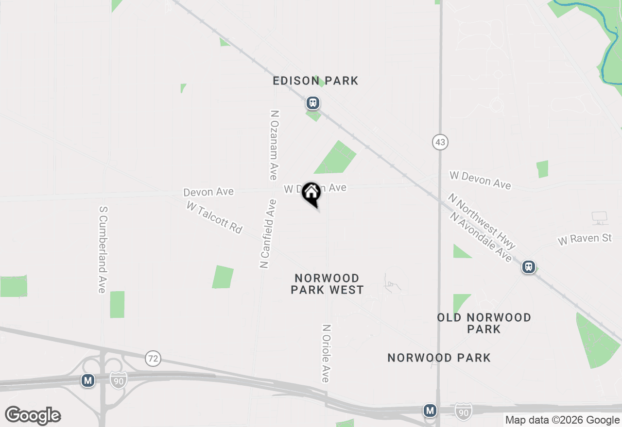 Map of 7634 W Palatine Avenue, Chicago, IL 60631