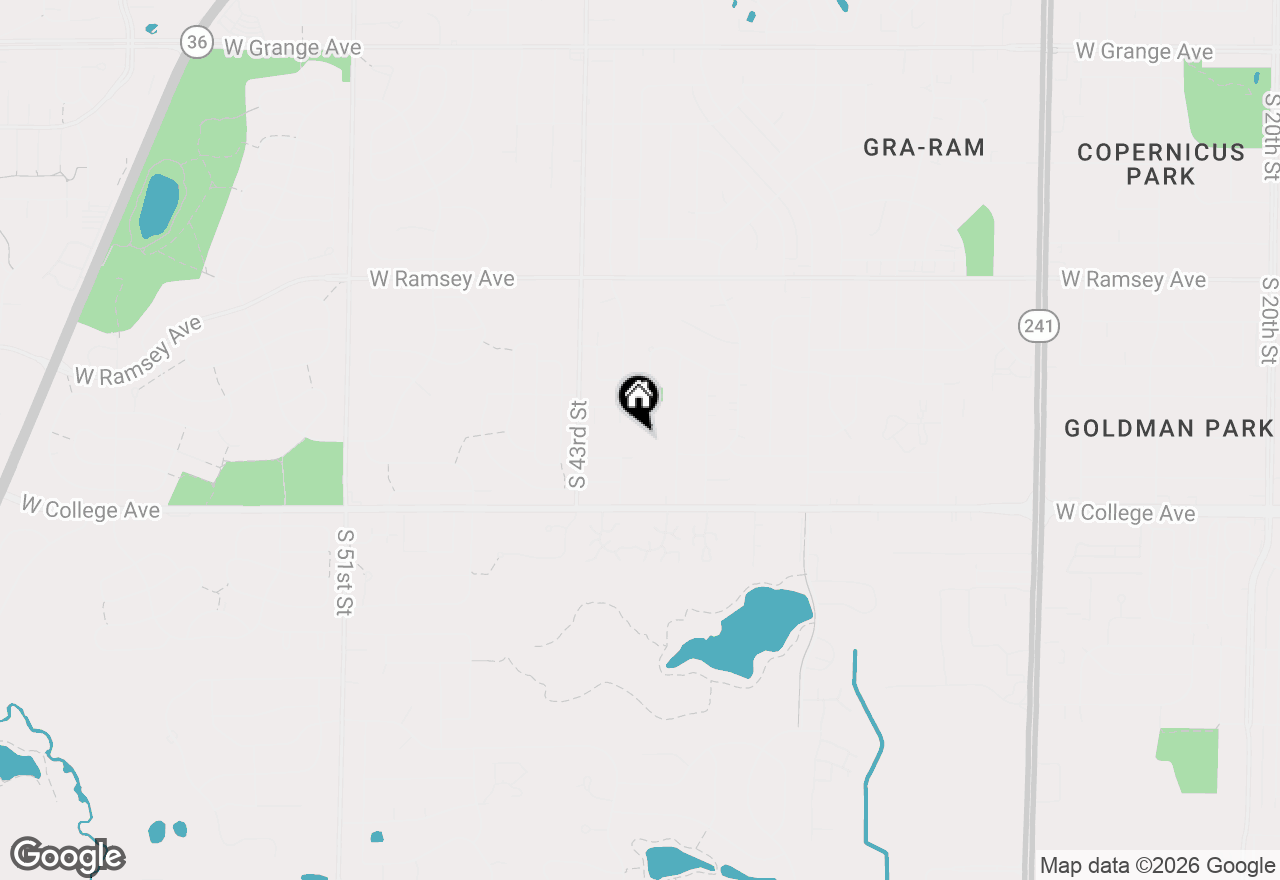 Map of 6183 S 40th St, Greenfield, WI 53221