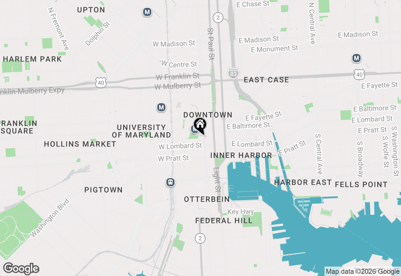 Map of 20 S Charles Street, Baltimore, MD 21201