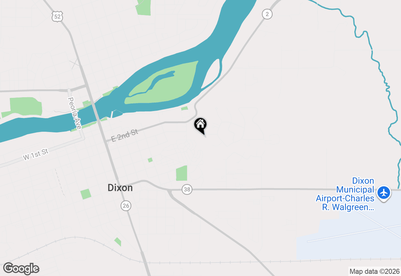Map of 1024 Idle Oak Run, Dixon, IL 61021
