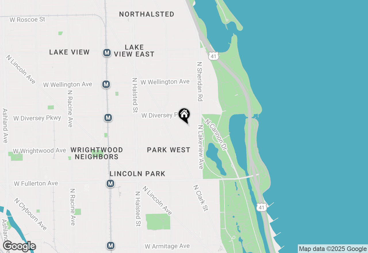 Map of 2729 N Hampden Court, Chicago, IL 60614