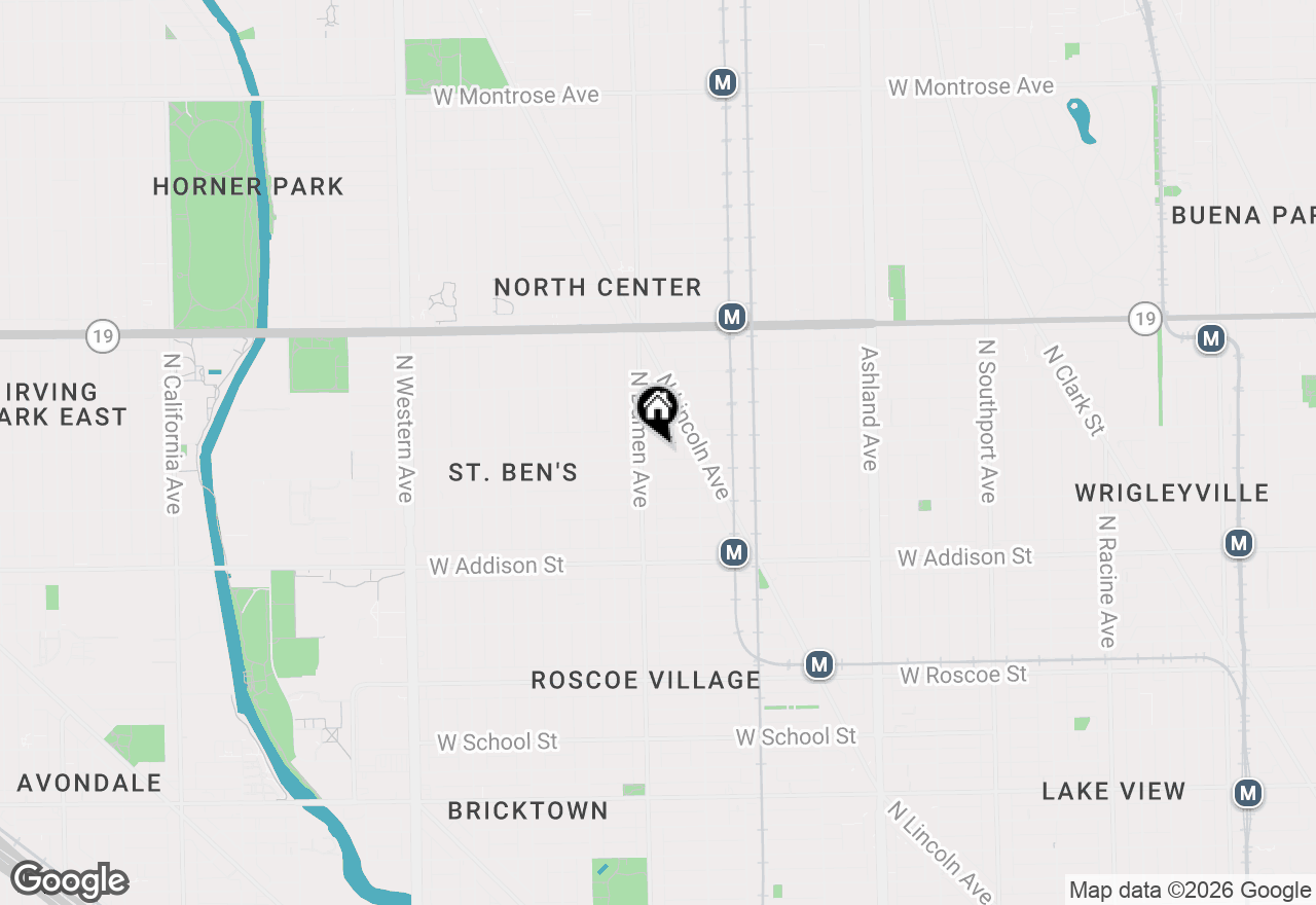 Map of 1943 W Grace Street #2, Chicago, IL 60613