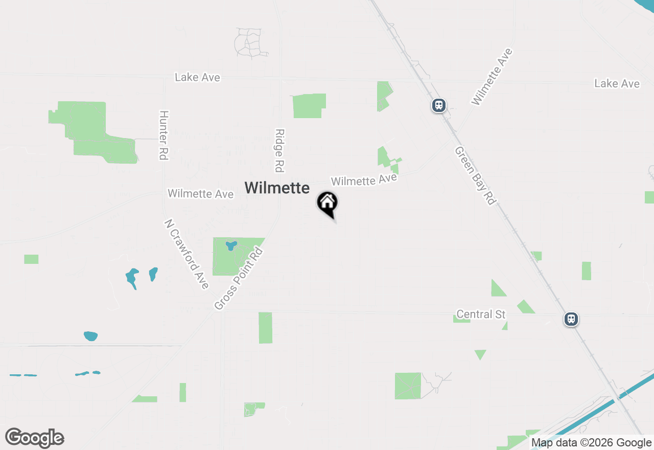 Map of 122 17th Street, Wilmette, IL 60091