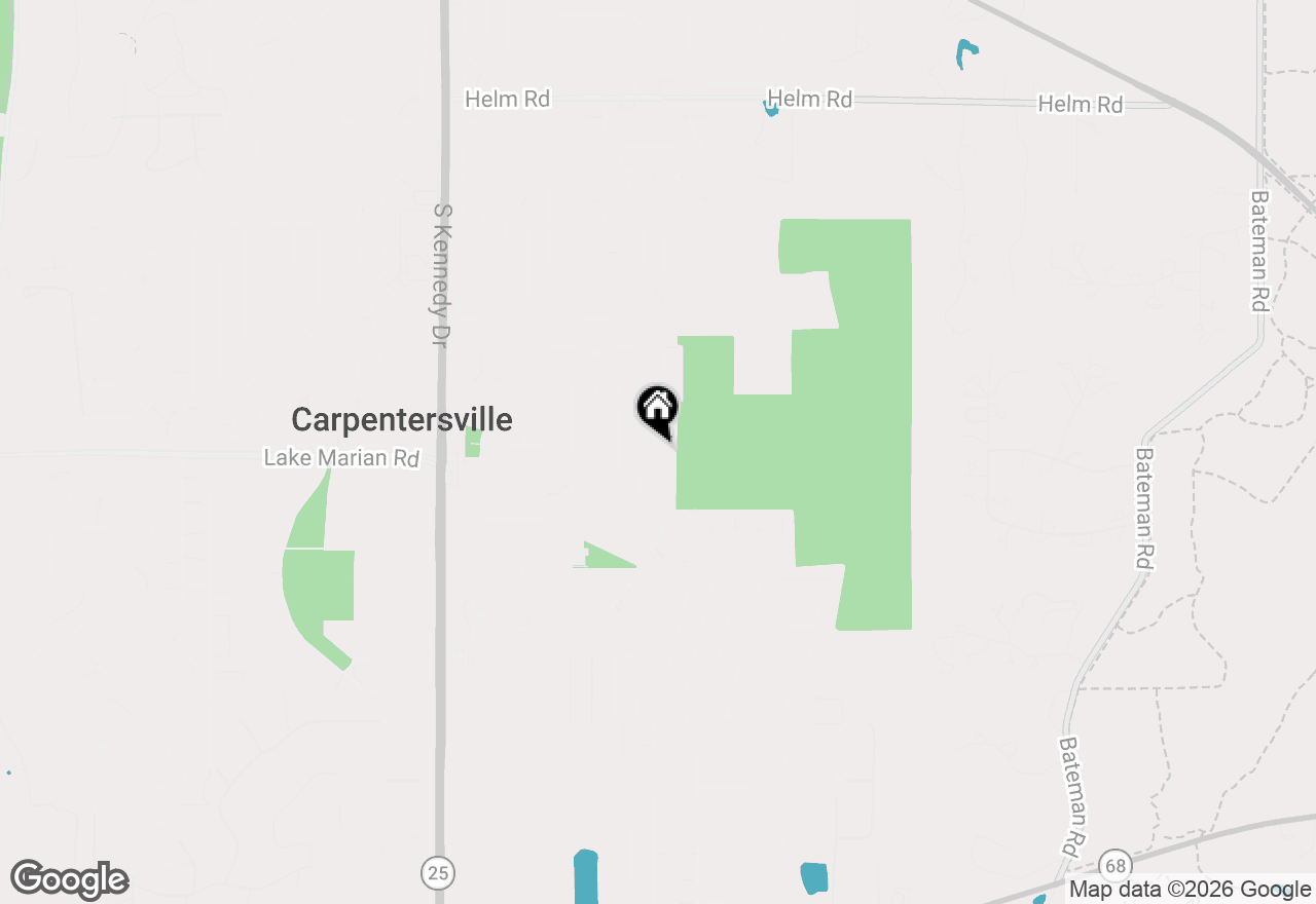 Map of 52 Sparrow Road, Carpentersville, IL 60110