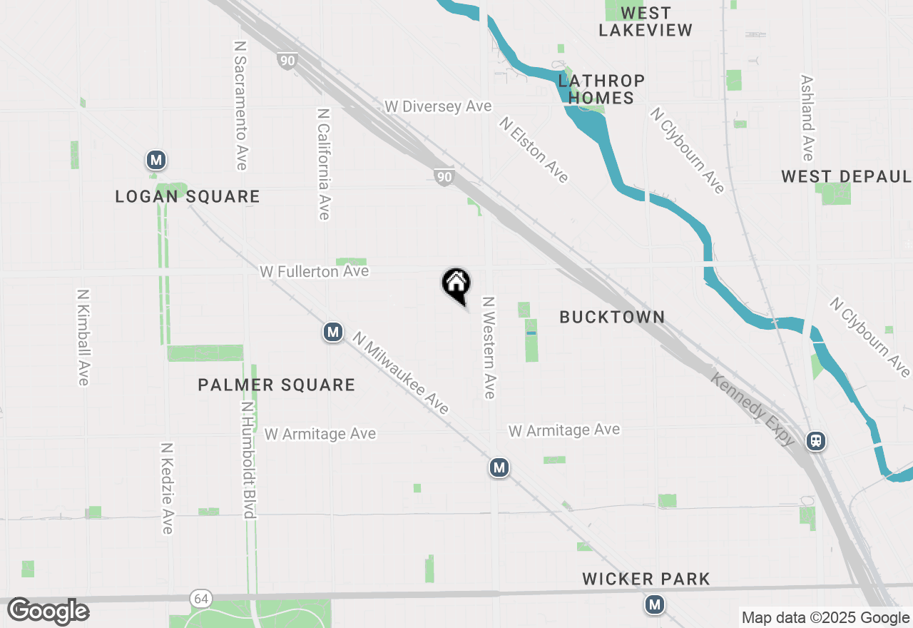 Map of 2240 N Campbell Avenue #2, Chicago, IL 60647