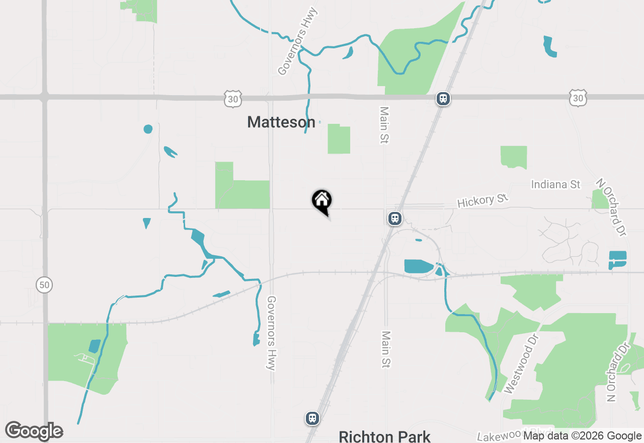 Map of 3809 215th Street, Matteson, IL 60443