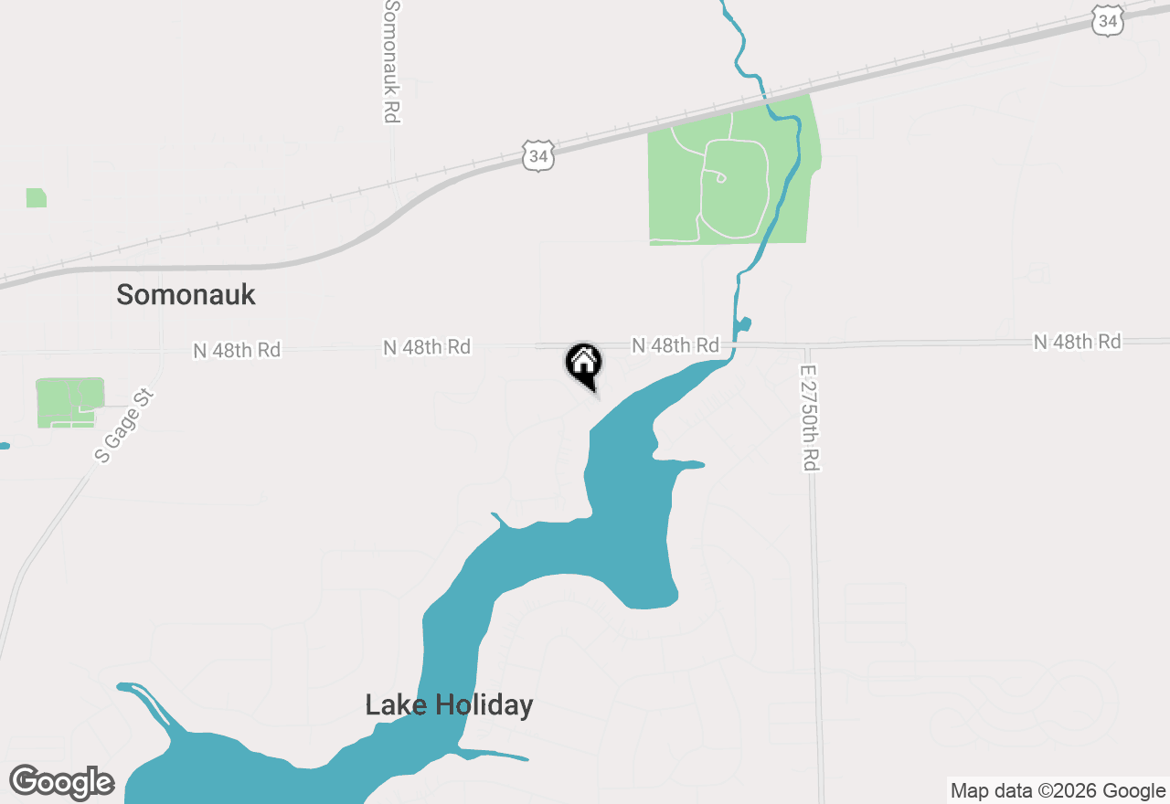 Map of 1266 Holiday Drive, Lake Holiday, IL 60552