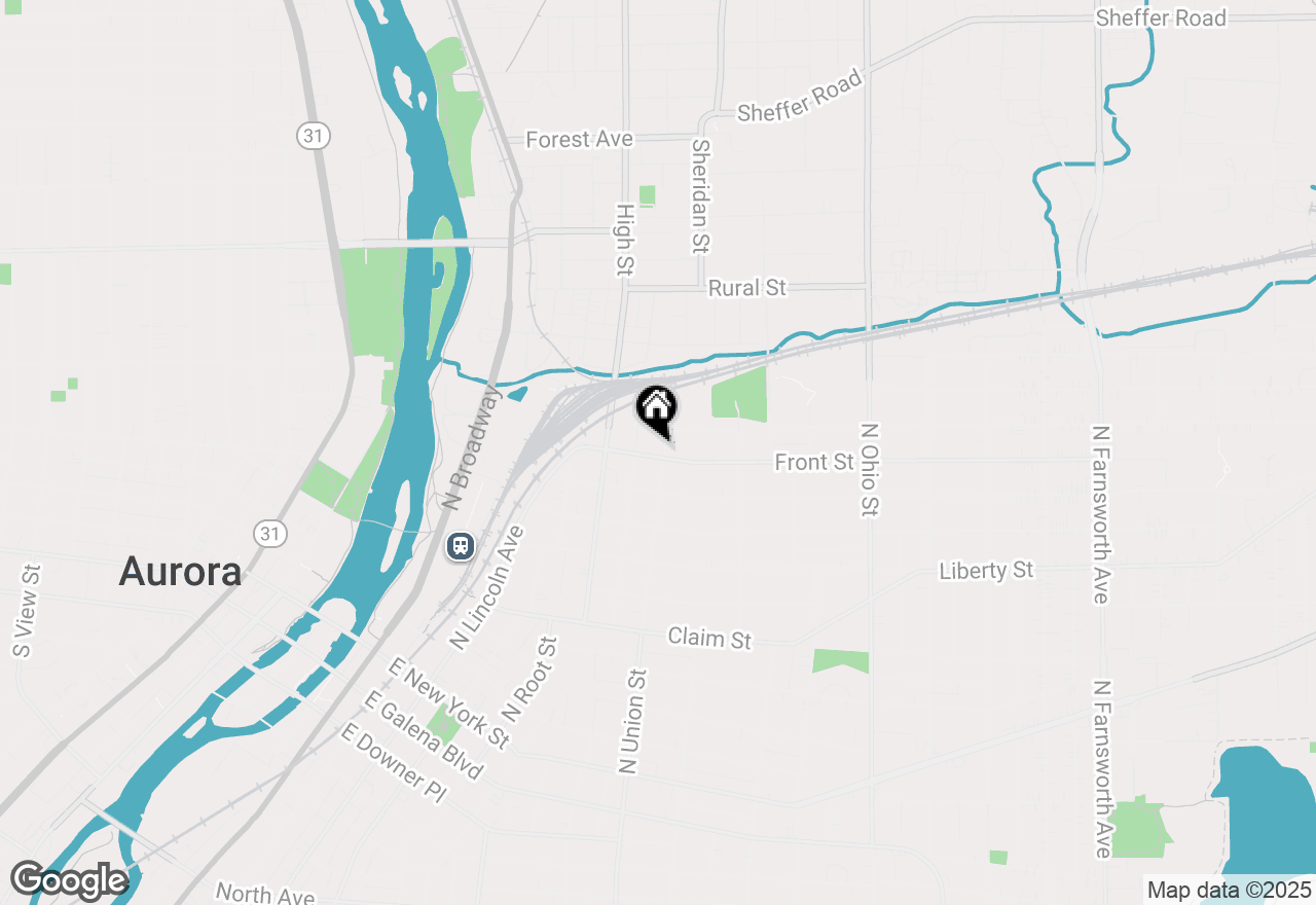 Map of 450 N Union Street, Aurora, IL 60505