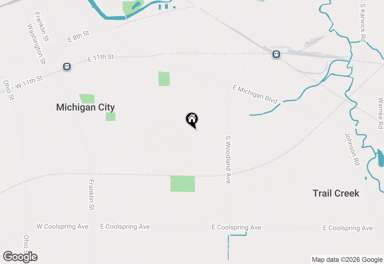 Map of 529 Jackson Street, Michigan City, IN 46360