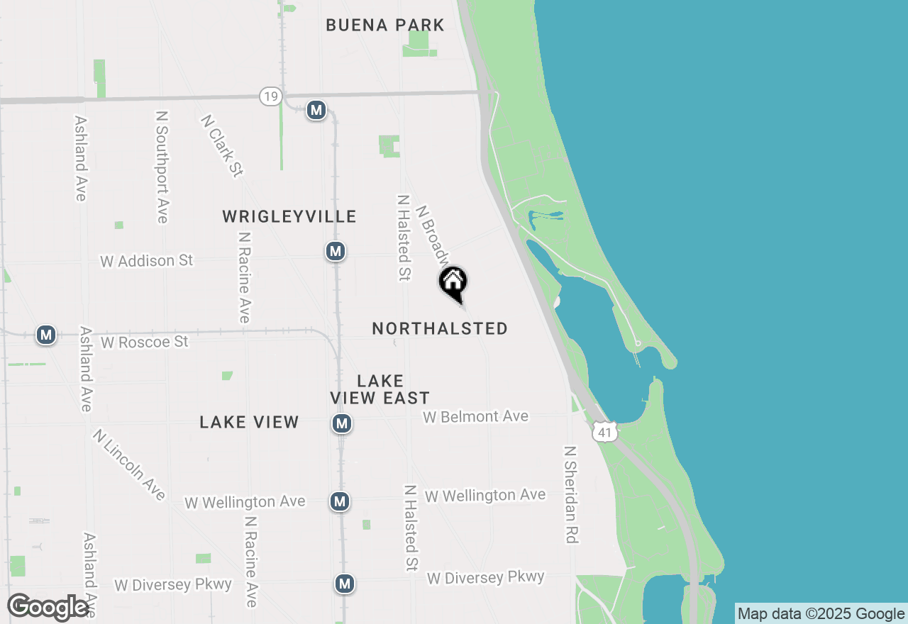 Map of 3460 N Broadway Street, Chicago, IL 60657