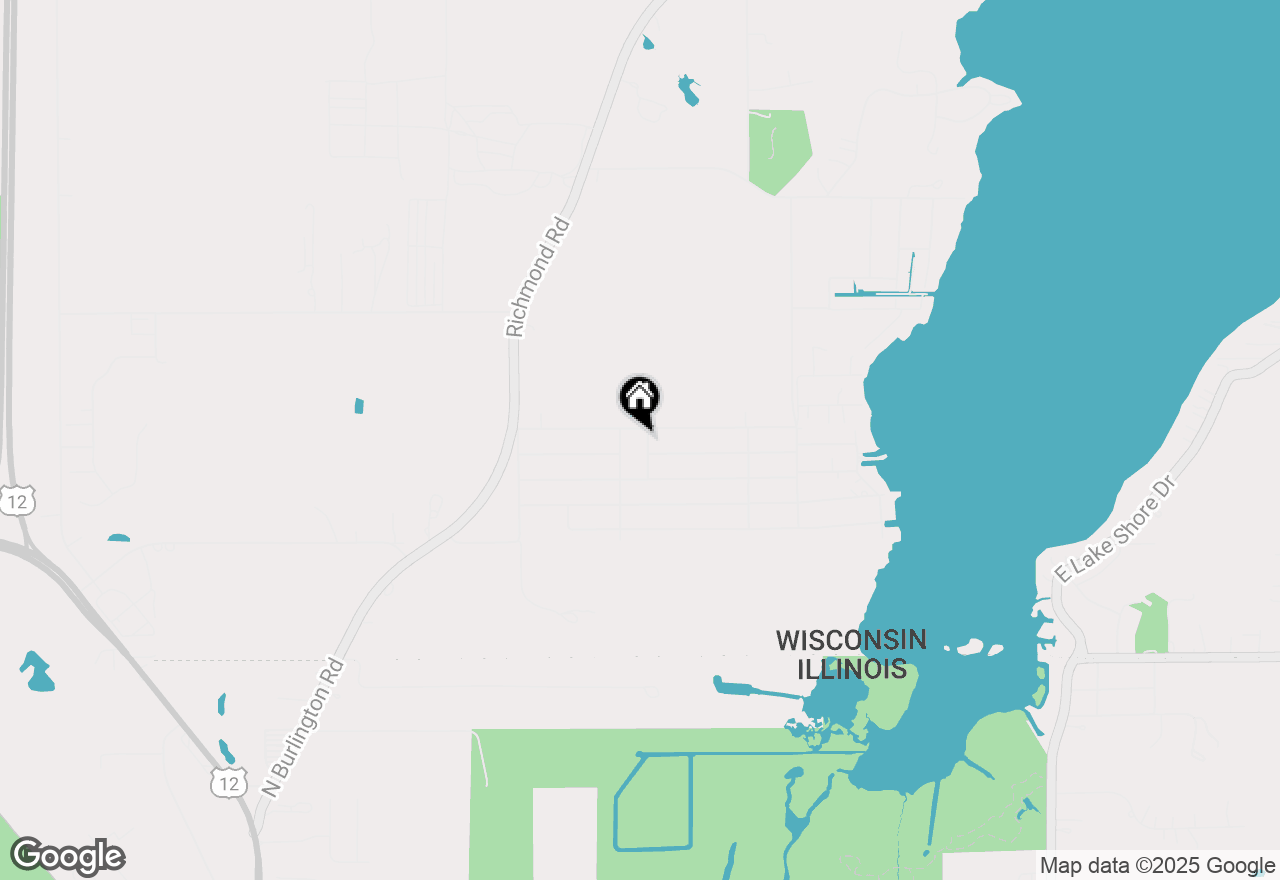 Map of 2807 Elizabeth Ln, Twin Lakes, WI 53181