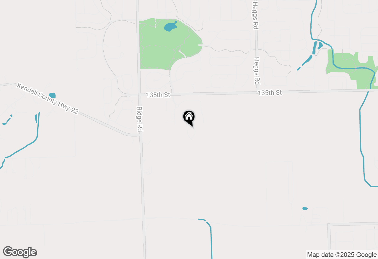 Map of 13707 S Palmetto Drive, Plainfield, IL 60544