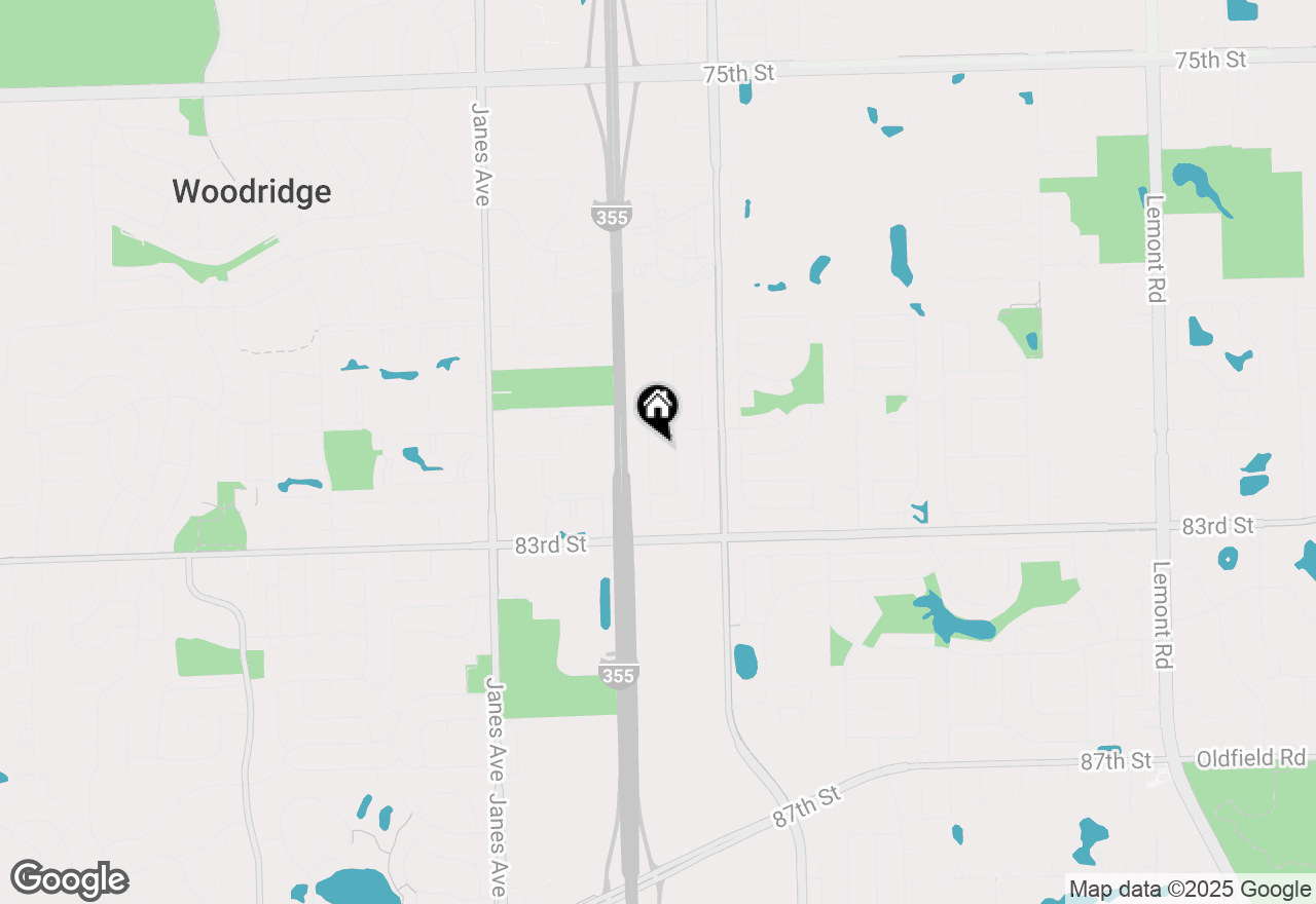 Map of 8125 Rutherford Drive, Woodridge, IL 60517