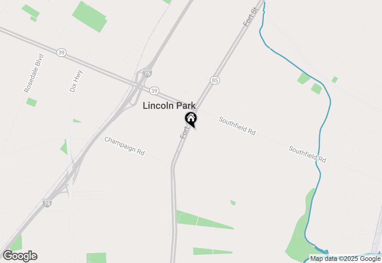 Map of 2165 Fort Street, Lincoln Park, MI 48146
