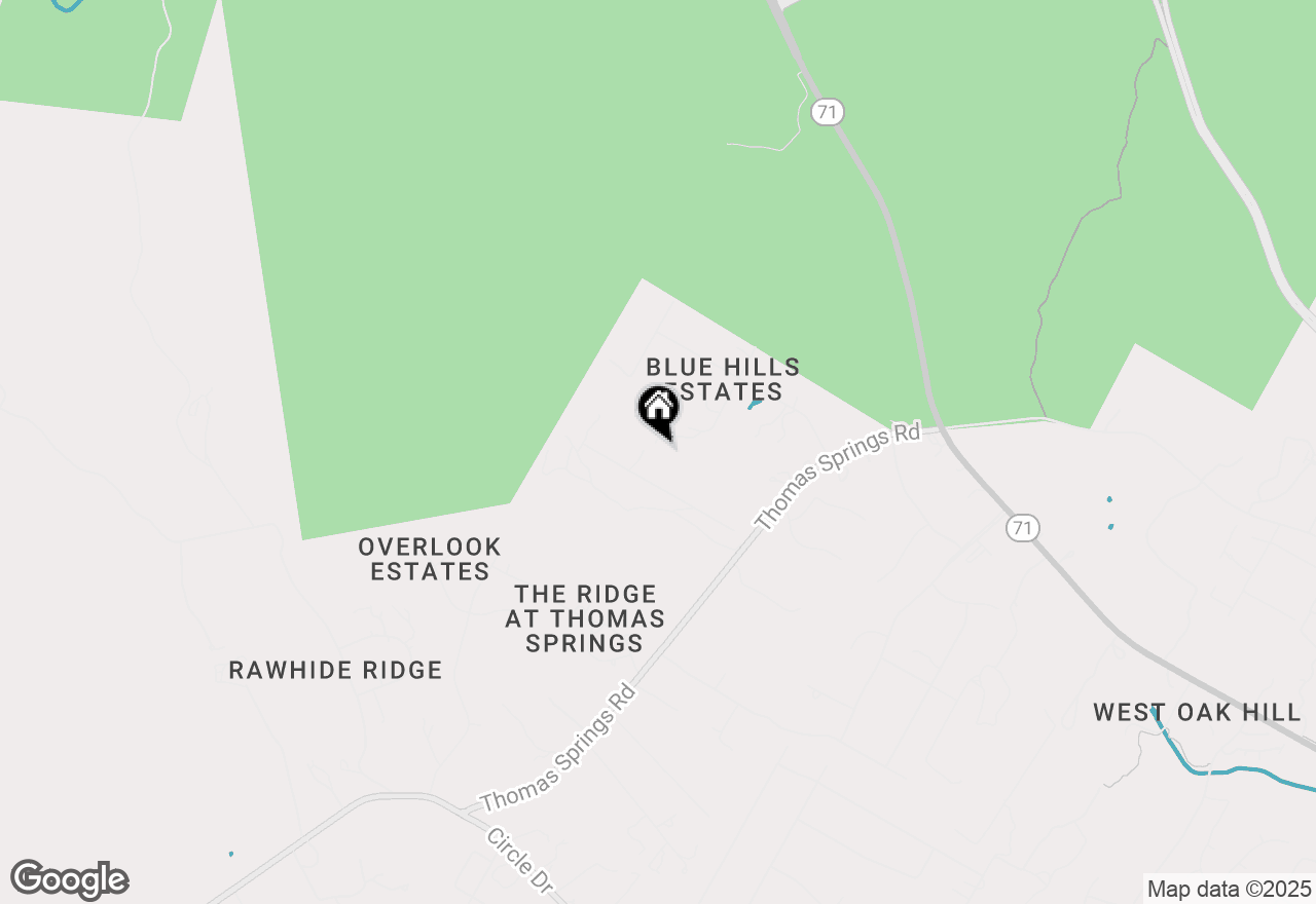 Map of 6620 W Creekview Dr, Austin, TX 78736