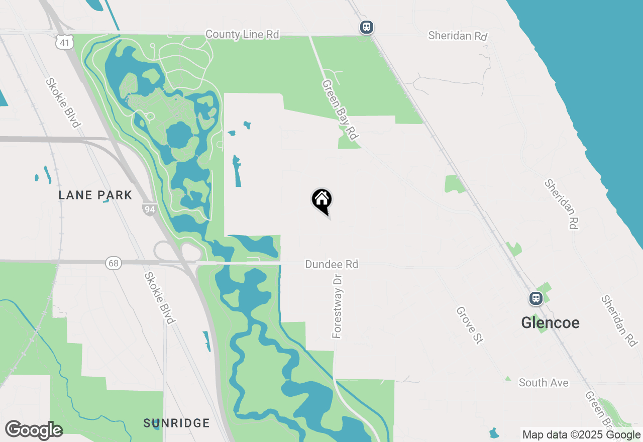 Map of 1133 Mayfair Lane, Glencoe, IL 60022