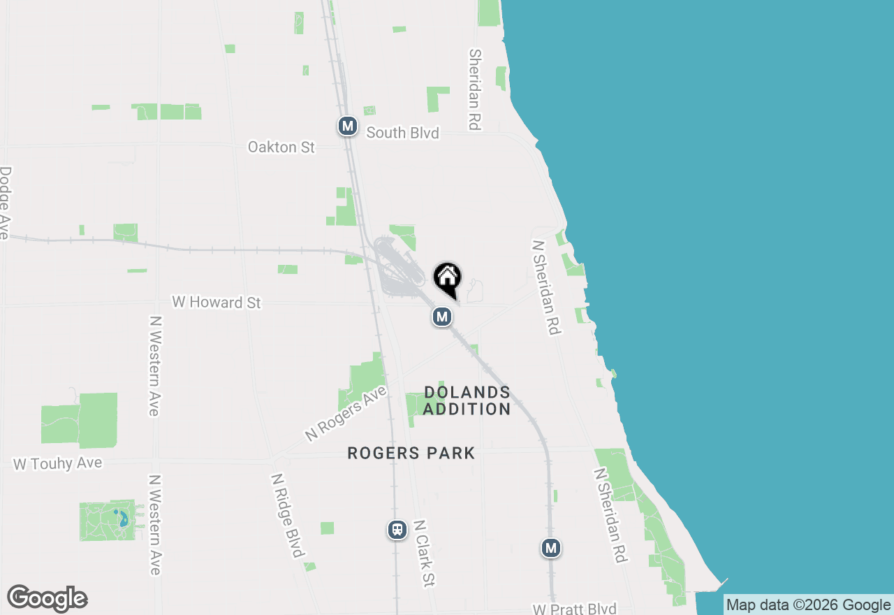 Map of 1625 W Howard Avenue #220, Chicago, IL 60626