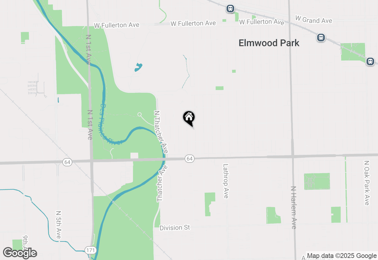 Map of 1734 N 78th Avenue, Elmwood Park, IL 60707