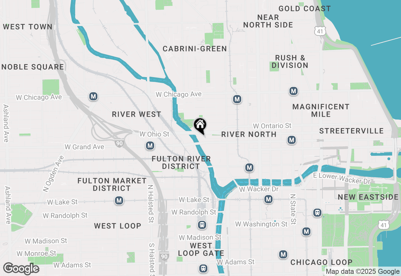 Map of 550 N Kingsbury Street #408, Chicago, IL 60654