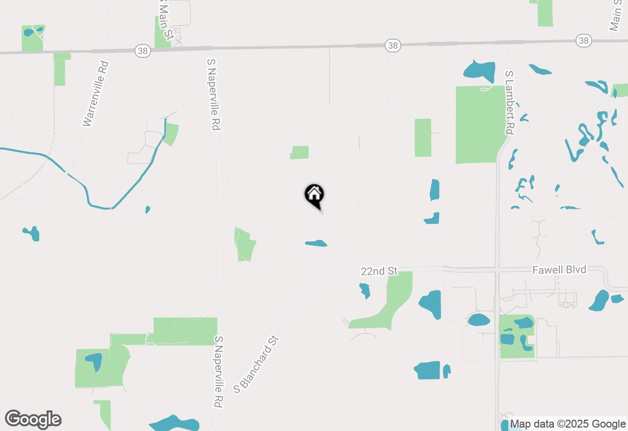 Map of 875 Queenswood Court, Wheaton, IL 60189